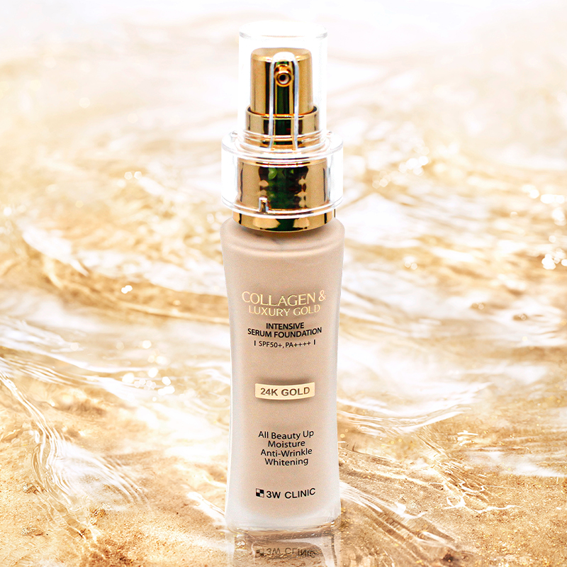 3W CLINIC Collagen & Luxury Gold Intensive Serum Foundation SPF50+PA ++++ 40g