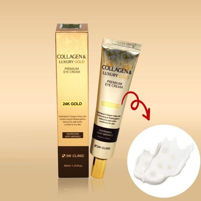 3W CLINIC Collagen & Luxury Gold Premium Eye Cream 40ml