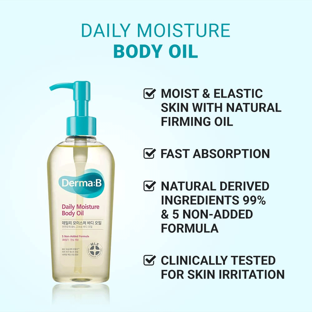 Derma-B Daily Moisture Body Oil 200ml - DODOSKIN