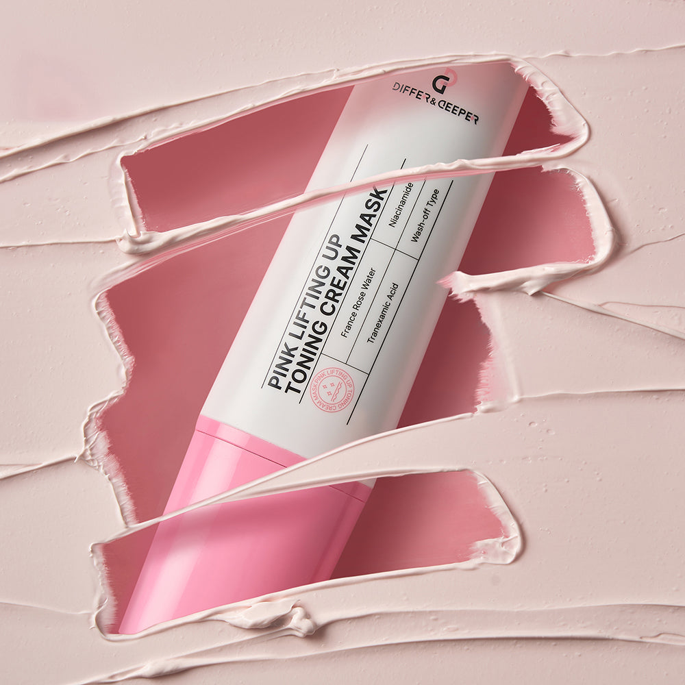DIFFER&DEEPER Pink Lifting Up Toning Cream Mask 100g