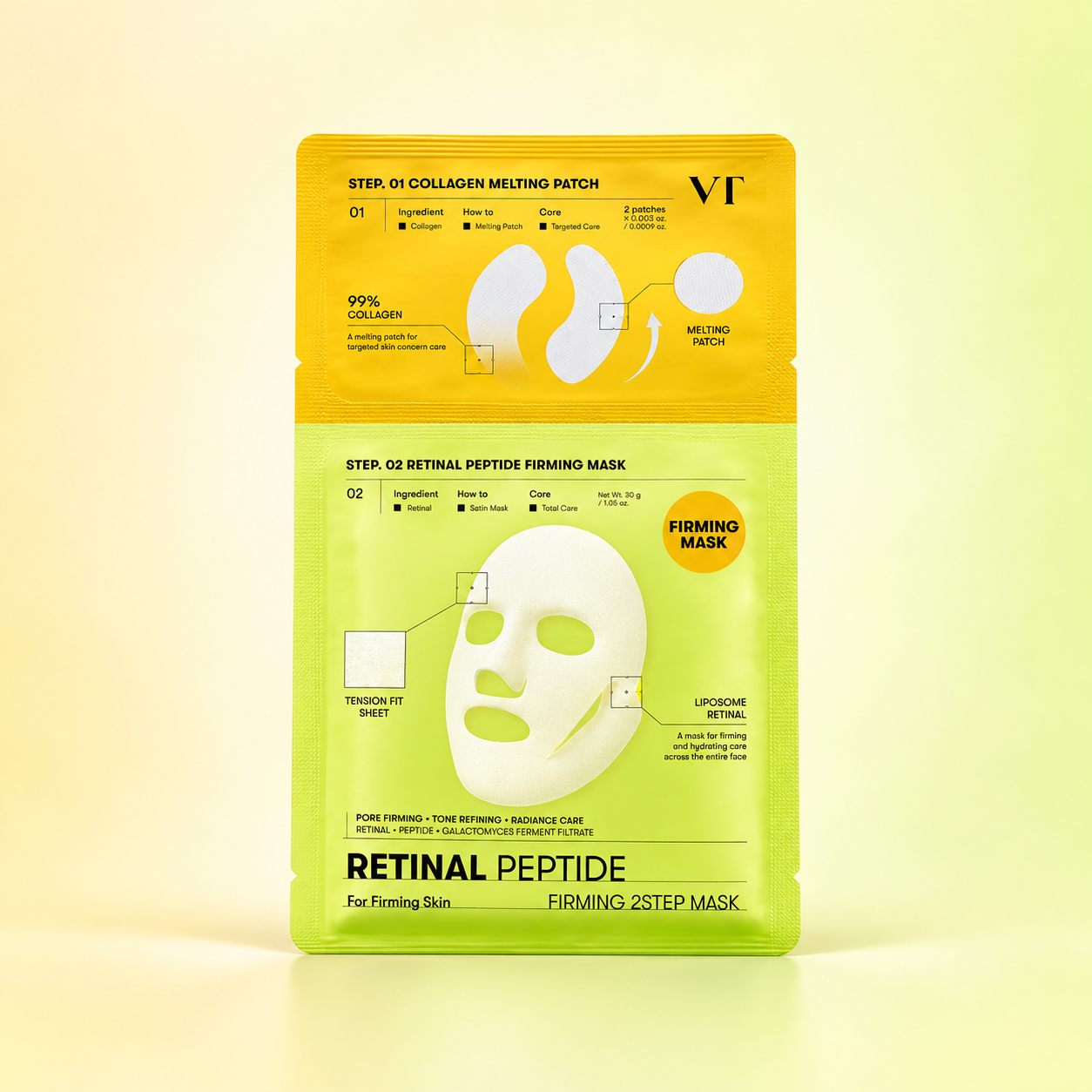VT Cosmetics Retinal Peptide Firming 2-Step Mask