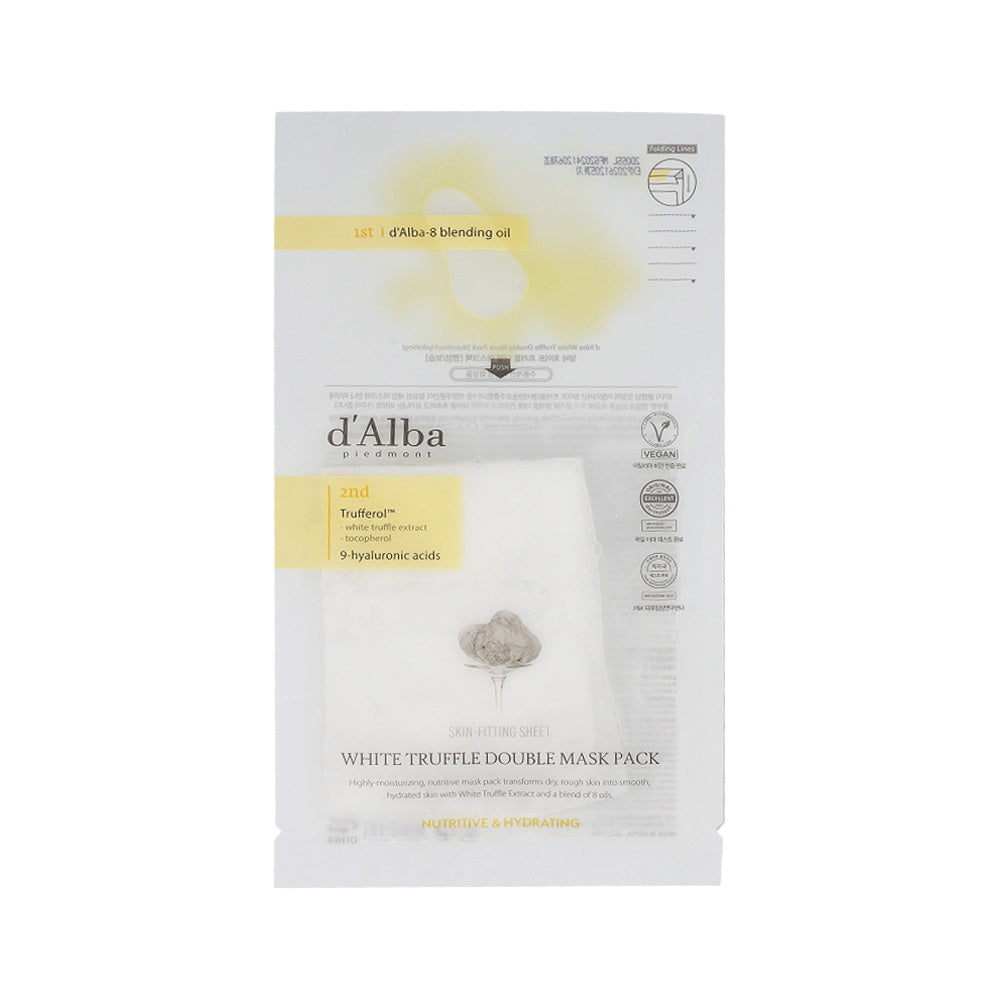 d'Alba White Truffle Double Mask Pack (Nutritive) 32.5g