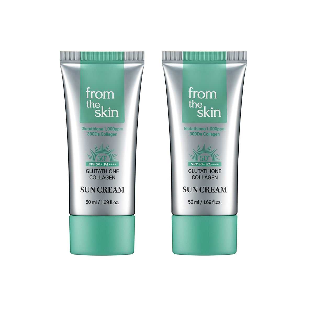 from the skin Glutathione Collagen Sun Cream 50ml x 2ea