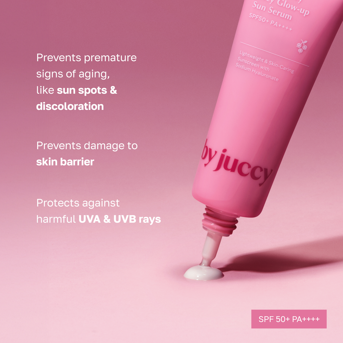 por Juccy Gooseberry Juicy Glow-Up Sun Suero SPF50+PA ++++ 50 ml