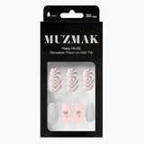 Puntas de uñas muzmak 36pcs #grunge oso (cuadrado corto)