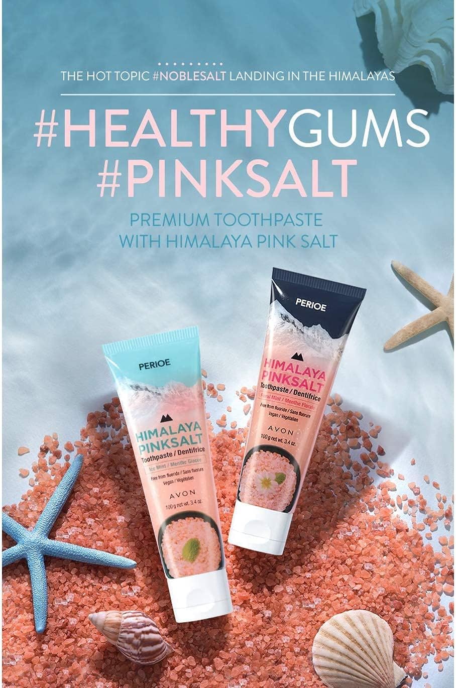 PERIOE Himalayan Pink Salt Toothpaste, Floral Mint 100g - DODOSKIN