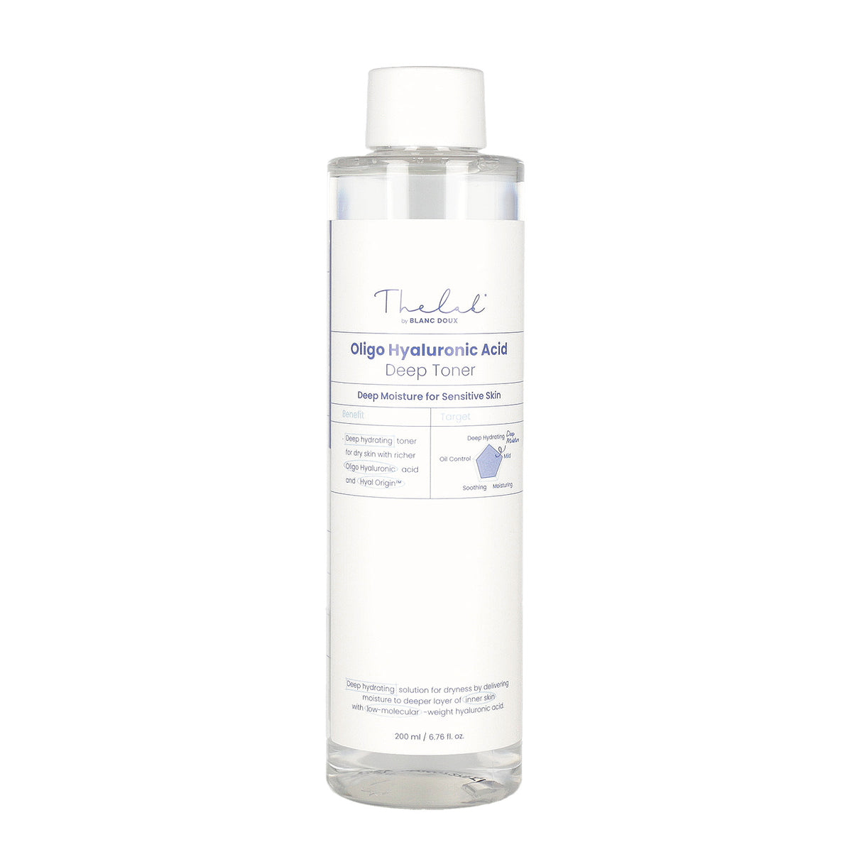 THE LAB by blanc doux Oligo Hyaluronic Acid Deep Toner 200ml - DODOSKIN