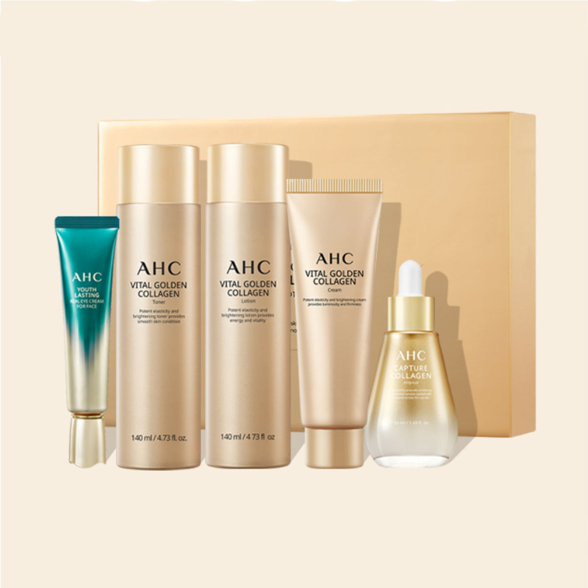 AHC Vital Golden Collagen Youth Total Care 5-Piece Set