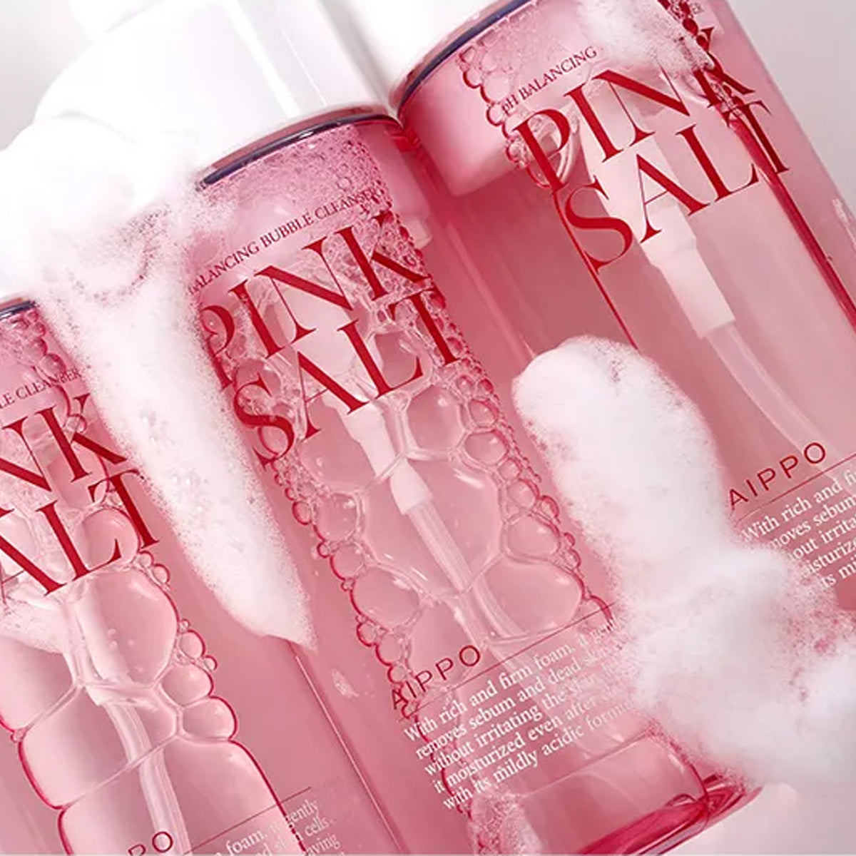 AIPPO Pinksalt pH Balancing Bubble Cleanser 155g