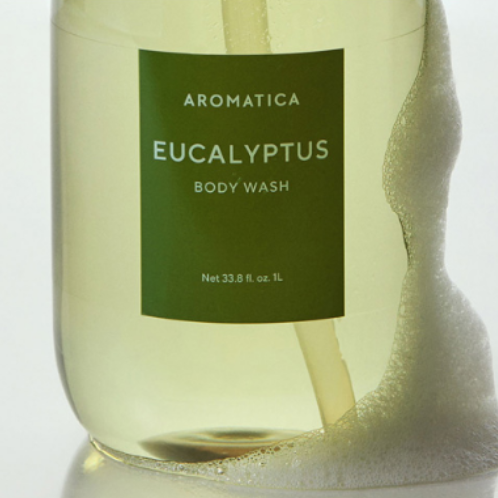 AROMATICA Eucalyptus Body Wash 1L + Refill 500ml Set