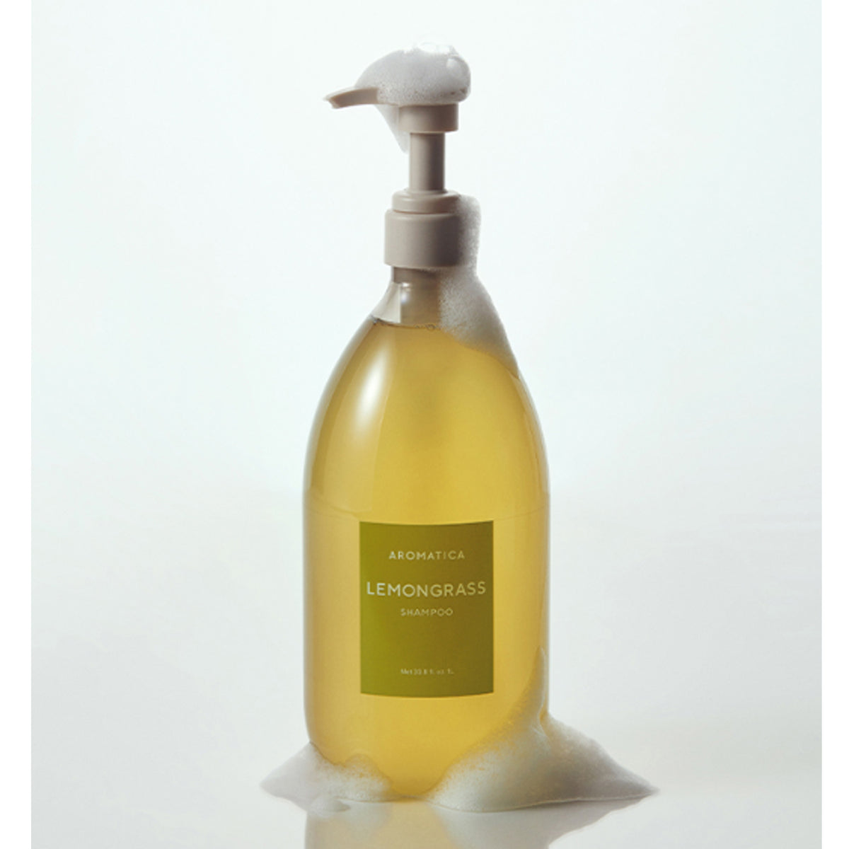 AROMATICA Lemongrass Anti-Hair Loss Shampoo 1L + Refill 500ml Set