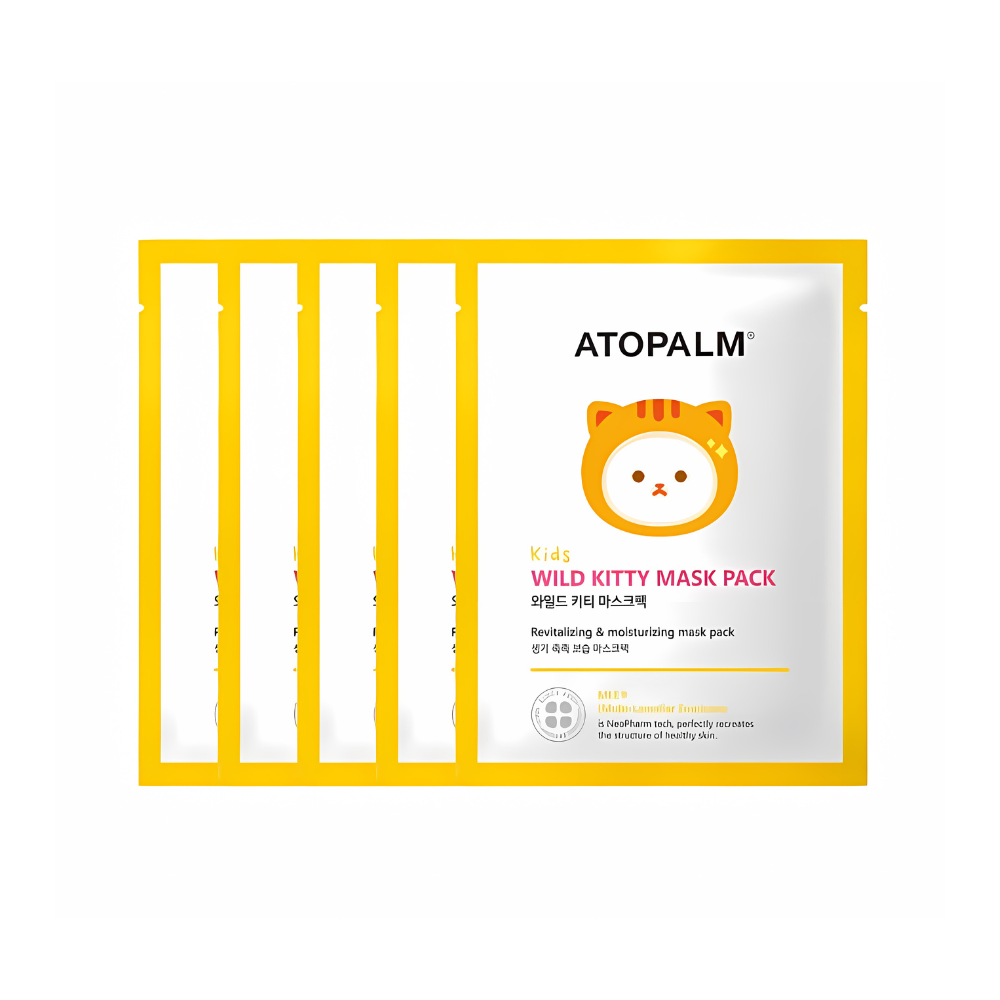Atopalm Kids Wild Kitty Mask Pack Hoja 15g*5ea