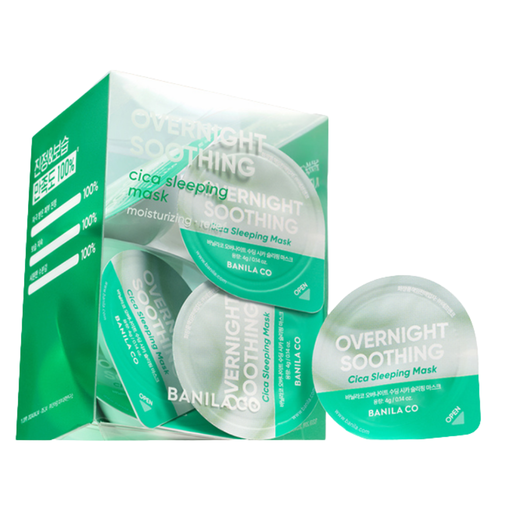 BANILA CO Overnight Soothing Cica Sleeping Mask Travel Kit (4g × 12ea)