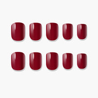 Puntas de uñas muzmak 36pcs #best rojo (cuadrado corto)