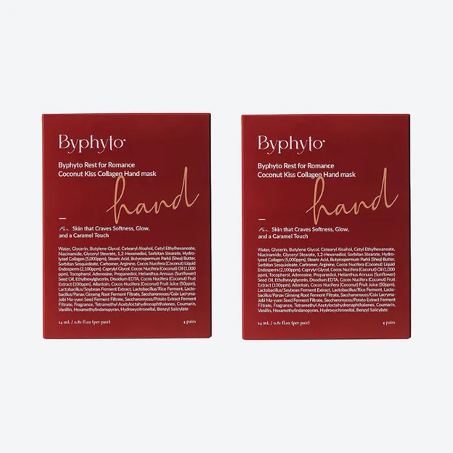 Byphyto Coconut Kiss Collagen Hand Mask 2-Piece Set