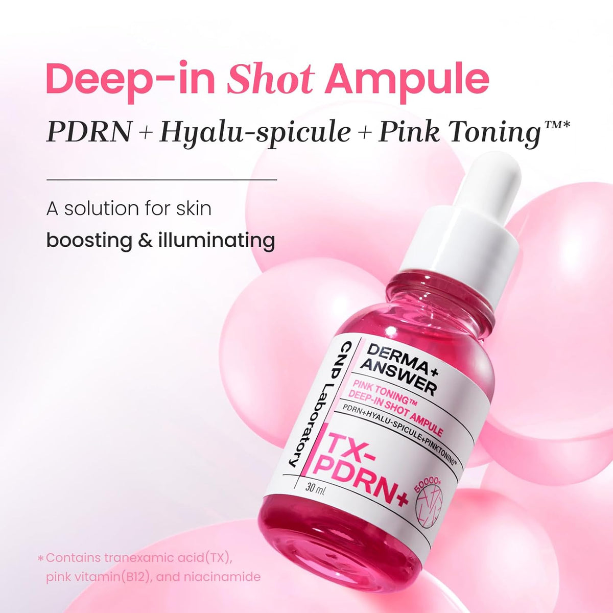 CNP Laboratory Derma+Answer Pink Toning Deep In Shot Ampoule 30ml
