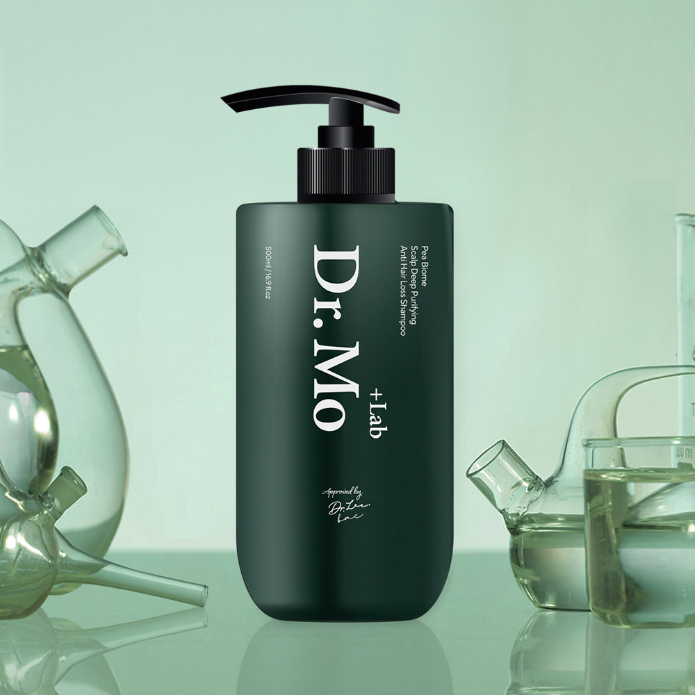 Get 500ml of Dr.LeE Dr.Molab Pea Biome Scalp Deep Purifying Hair Loss Shampoo.