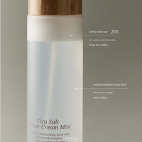 Duem Cica Salt Water Cream Mist in a 100ml container, providing hydration and relief for the skin through a fine mist.