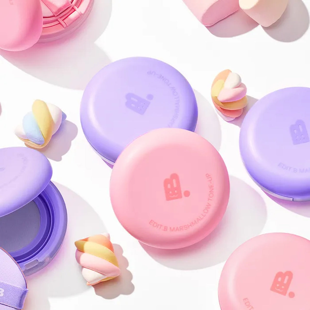 EDIT.B Marshmallow Tone-Up Cushion SPF50+ PA++++ 2 Colors