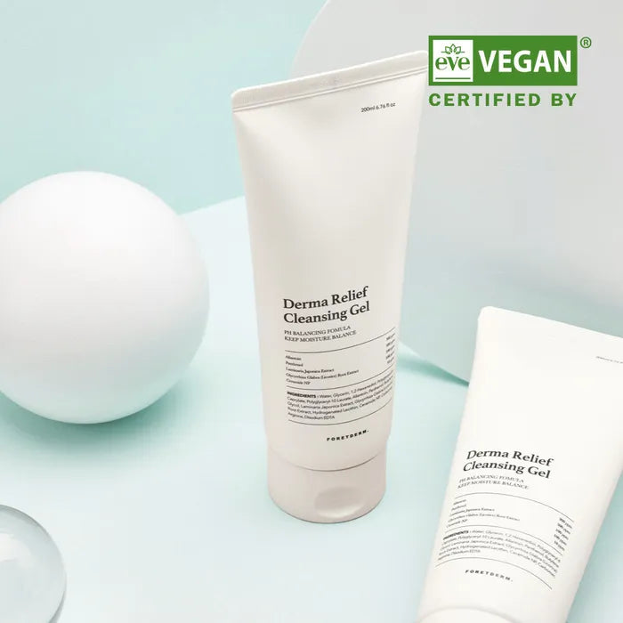 FORETDERM. Derma Relief Vegan Low-pH Cleansing Gel 200ml