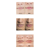 One option provides a transparent finish for natural hydration, while the other offers a tinted version, adding a subtle pop of color while nourishing your lips.