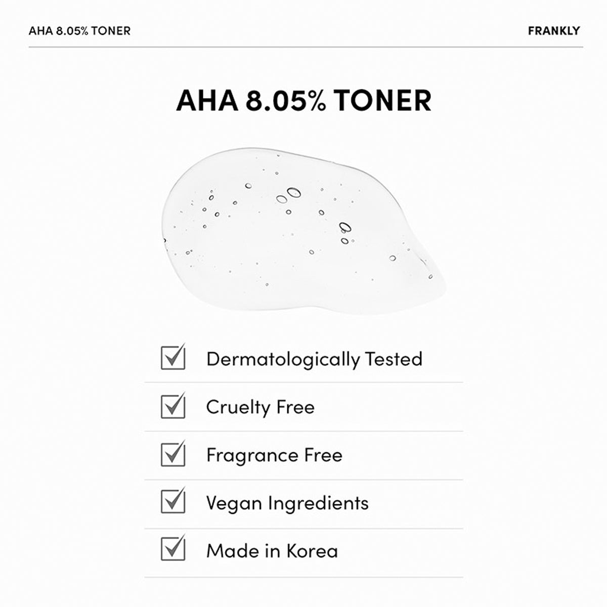 FRANKLY AHA 8.05% Toner 100ml