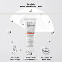 White and gold 70ml Genabelle PDRN Rejuvenating Cream, a luxurious skincare product.
