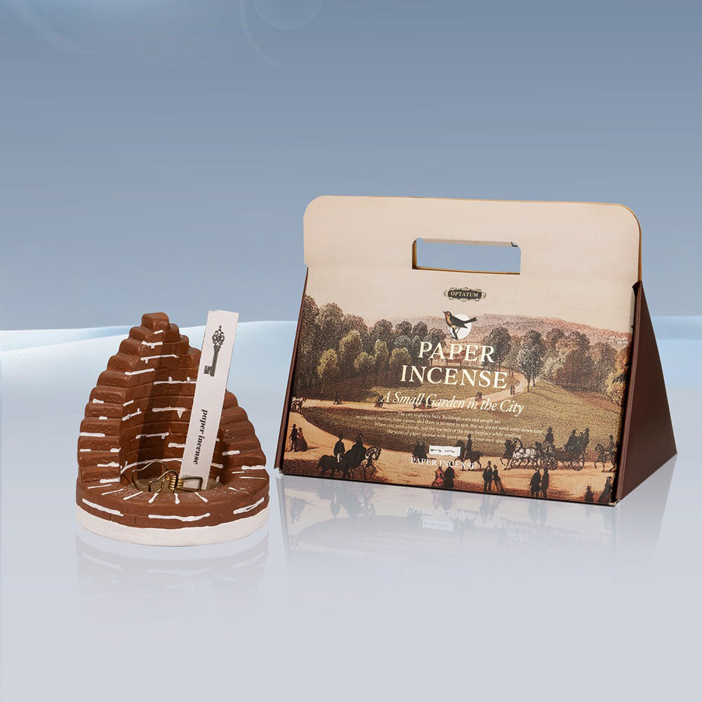 [Gift Packaging] OPTATUM Paper Incense Fireplace Gift Set