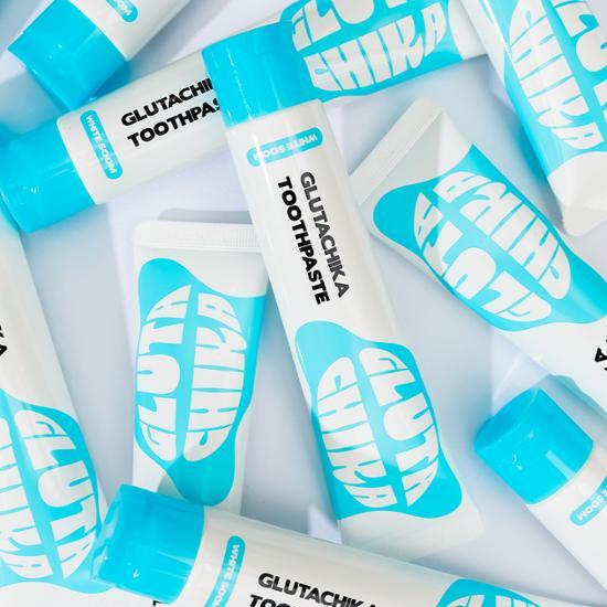Glutachika Breator de aliento blanco Pasta de dientes 70G