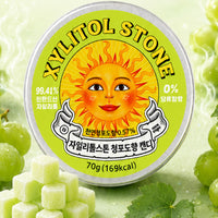 XYLITOL STONE Tin Case Green Grape 70g