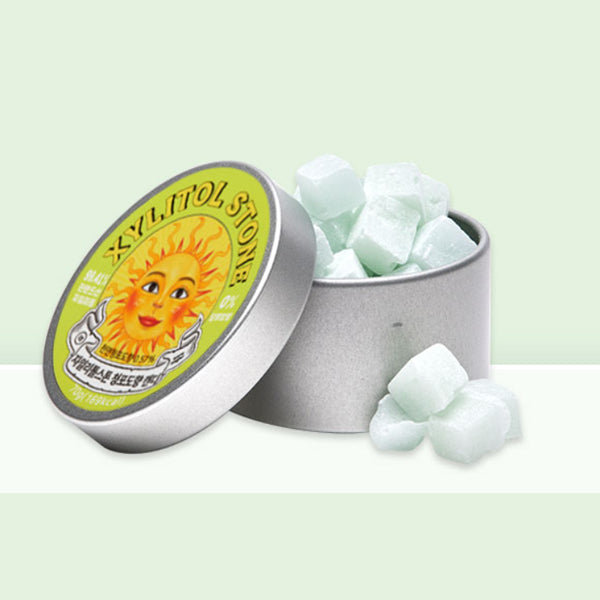 XYLITOL STONE Tin Case Green Grape 70g