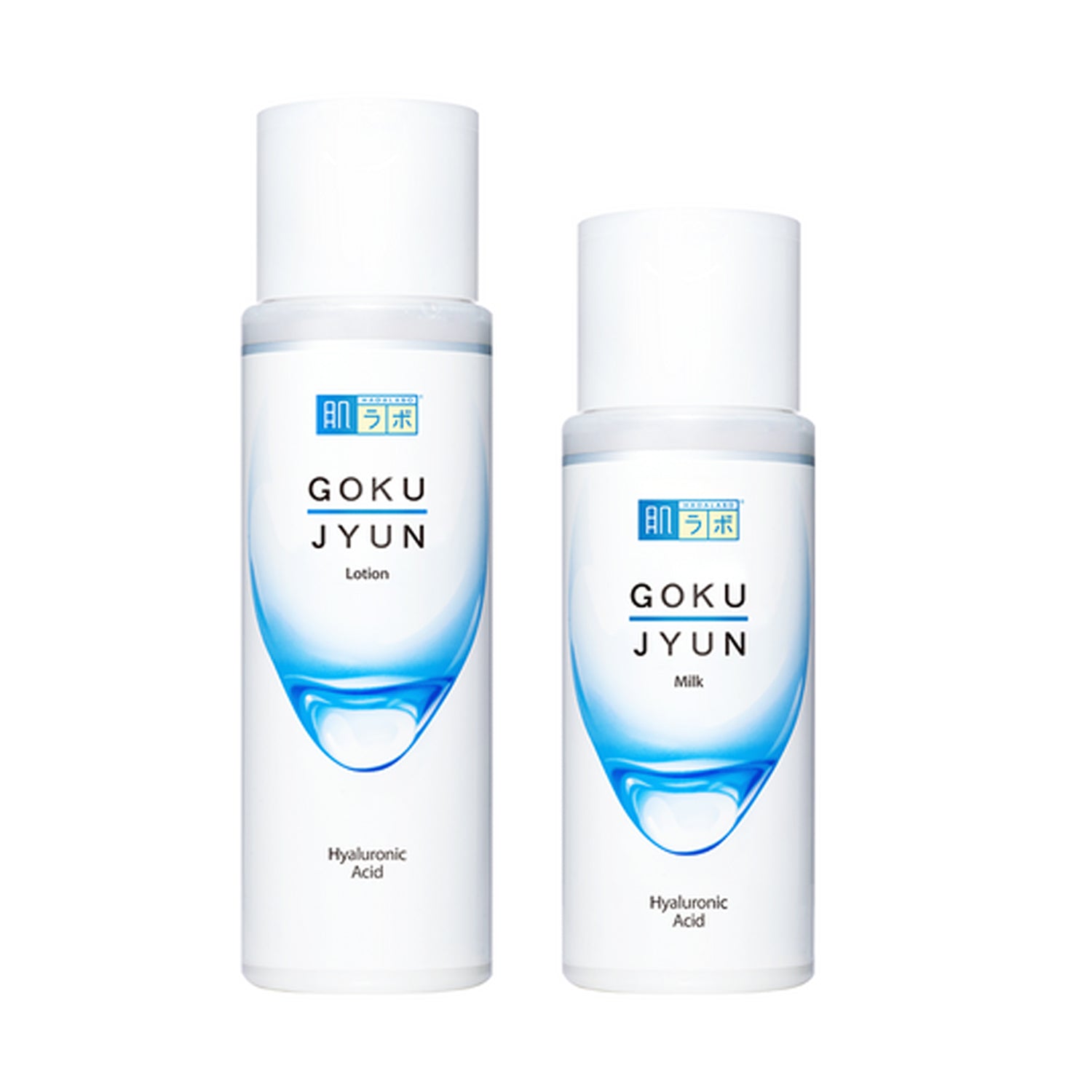 HADALABO Gokujyun 2P Set (Lotion 170ml+Milk 140ml+Hair Band)
