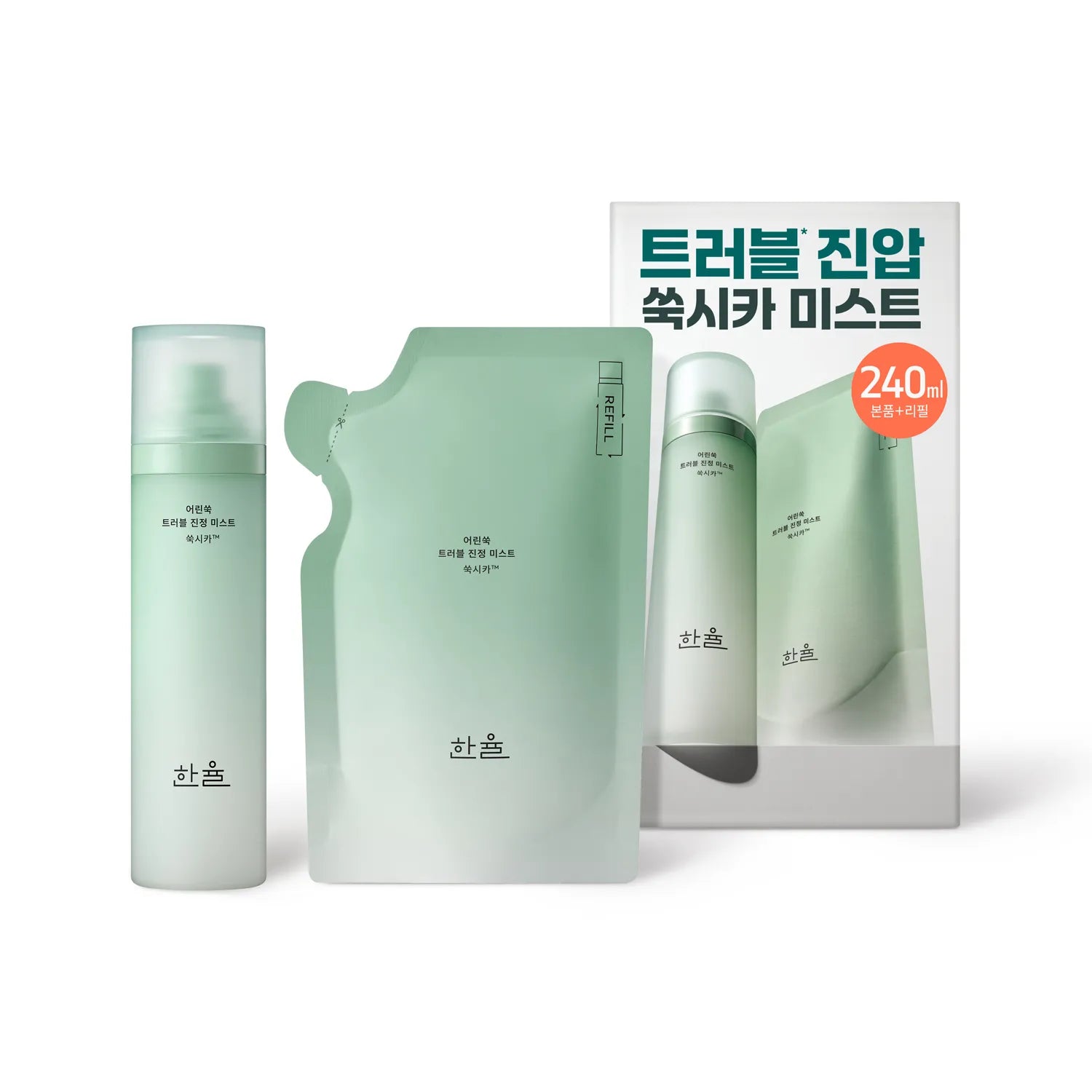HANYUL Pure Artemisia Trouble Calming Mist 120ml Refill Set (+120ml Refill)