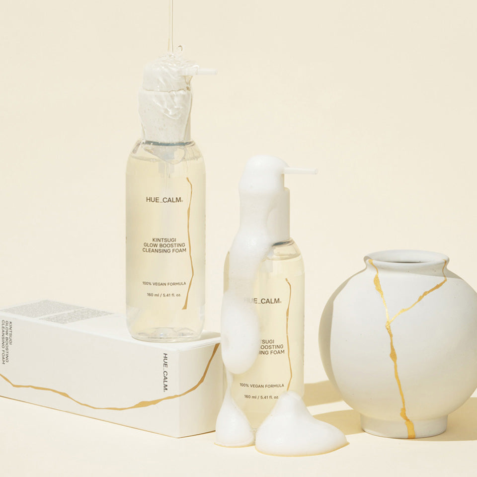HUECALM Kintsugi Glow Boosting Cleansing Foam 160ml