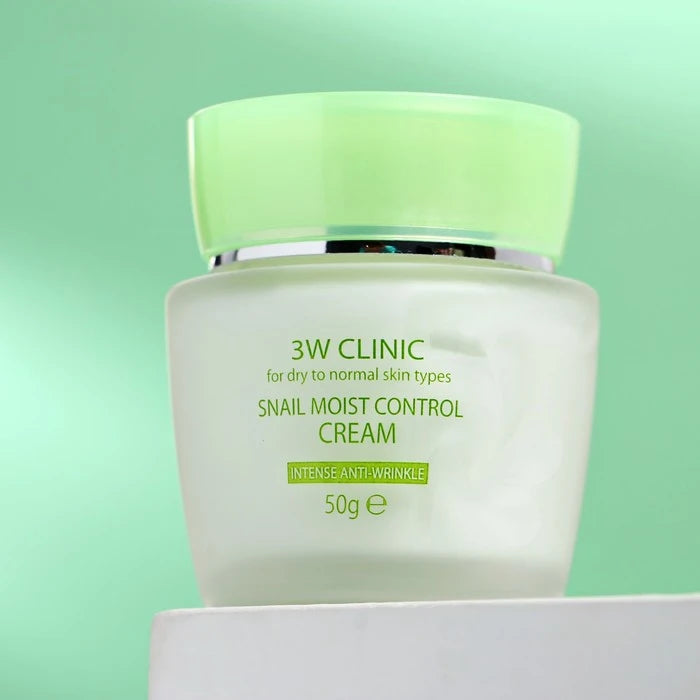 (Matt) 3W CLINIC Snail Moist Control Cream 50g - DODOSKIN