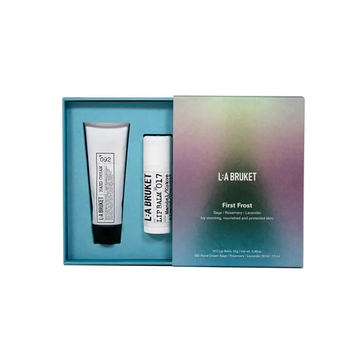 L:A BRUKET First Frost Lip Balm & Hand Cream Set