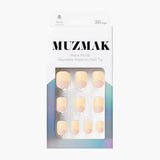 MUZMAK Nail Tips 36pcs #Iris(Short Square)