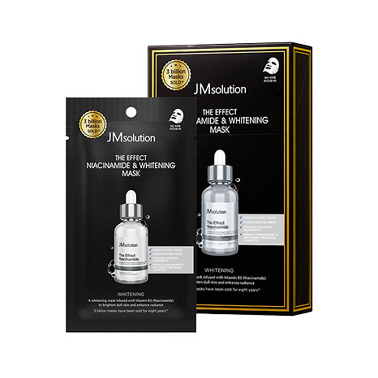 JM Solution The Effect Niacinamide & Whitening Mask 10ea
