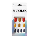MUZMAK Nail Tips 36pcs #Jelly Palette(Regular Square)