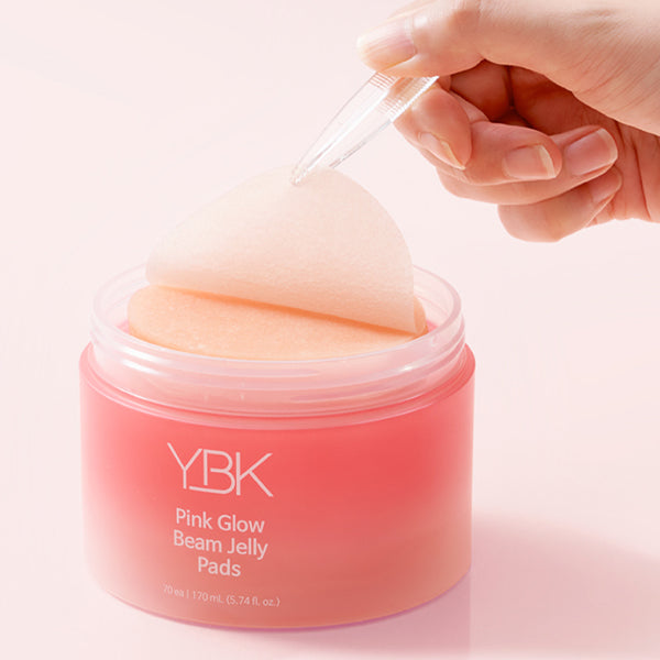 YBK Pink Glow Beam Jelly Pads 170ml 70 Sheets
