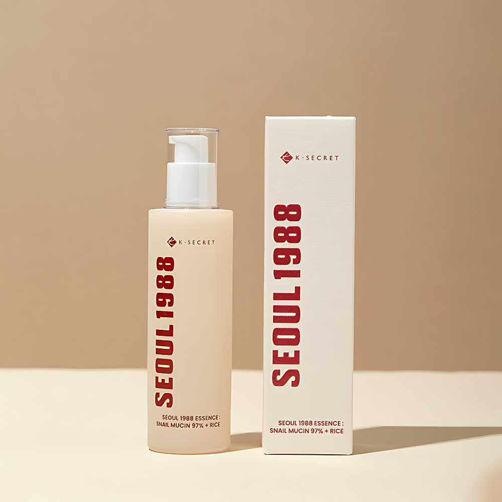 K-Secret Seúl 1988 Essence Snail Mucin 97% + Rice 100ml
