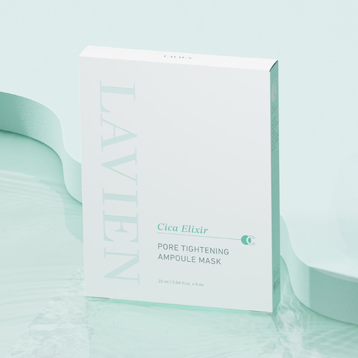 LAVIEN Cica Elixir Pore Tightening Ampoule Mask 1 Box (5 Sheets)
