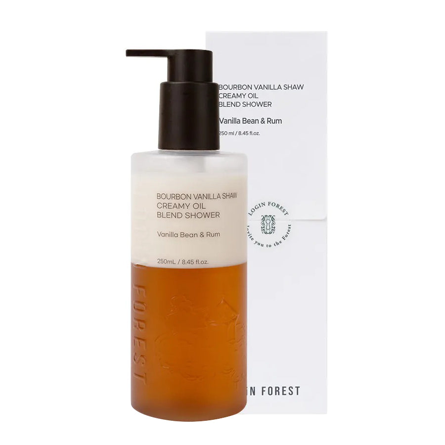 LOGIN FOREST Bourbon Vanilla Shaw Creamy Oil Blend Shower 250ml