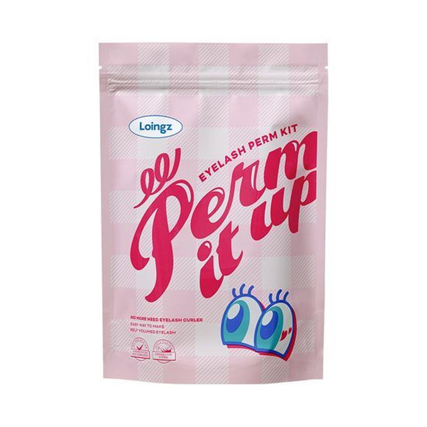 LOINGZ Perm it Up Eyelash Perm Kit-10 usos (L-Curl y C-Curl incluidos)