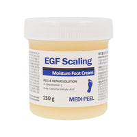 MEDI-PEEL EGF Scaling Moisture Foot Cream is a specialized treatment designed to provide intense hydration and rejuvenation to dry, rough feet