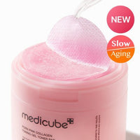MEDICUBE PDRN Pink Collagen Toning Gel Toner Pad 70 Sheets