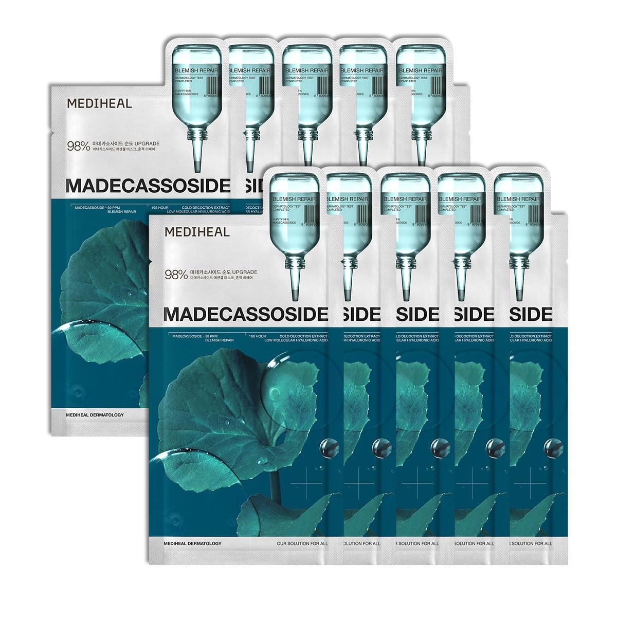 MEDIHEAL Madecassoside Essential Mask Blemish Repair 10ea