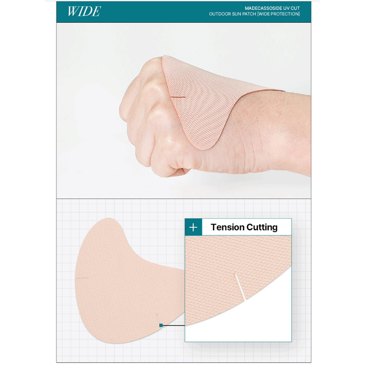 MEDIHEAL Madecassoside UV Cut Patch Sun Outdoor [protección amplia]