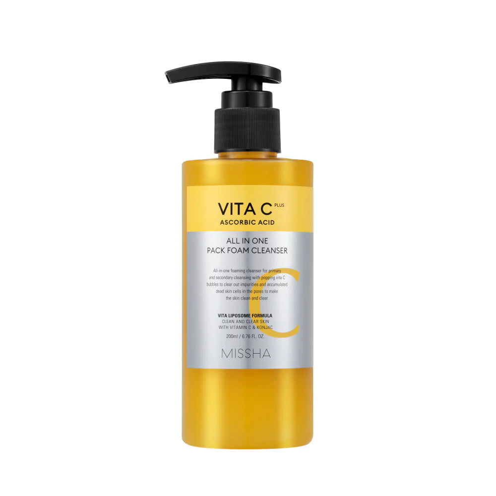 MISSHA Vita C Plus All-in-One Pack Foam Cleanser 200ml