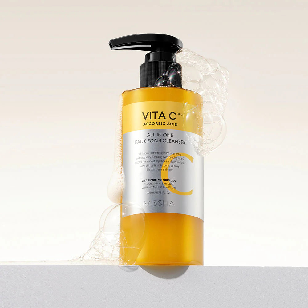 MISSHA Vita C Plus All-in-One Pack Foam Cleanser 200ml